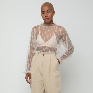 Oak + Fort Mesh Blouse 4224